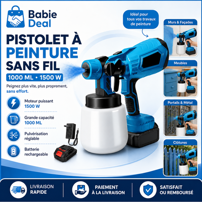Pistolet à peinture sans fil Babie Deal — visuel produit