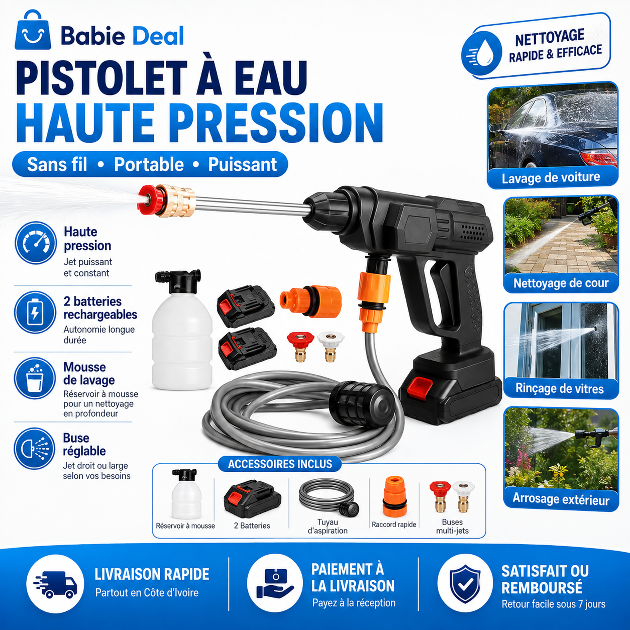 Pistolet à eau haute pression Babie Deal — visuel produit