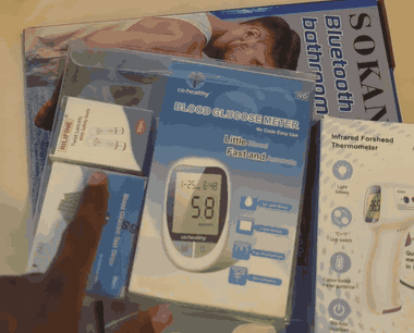 gif3 kit glucometre thermometre