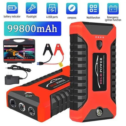 Démarreur de démarrage portable avec pompe à air Pro 4 en 1